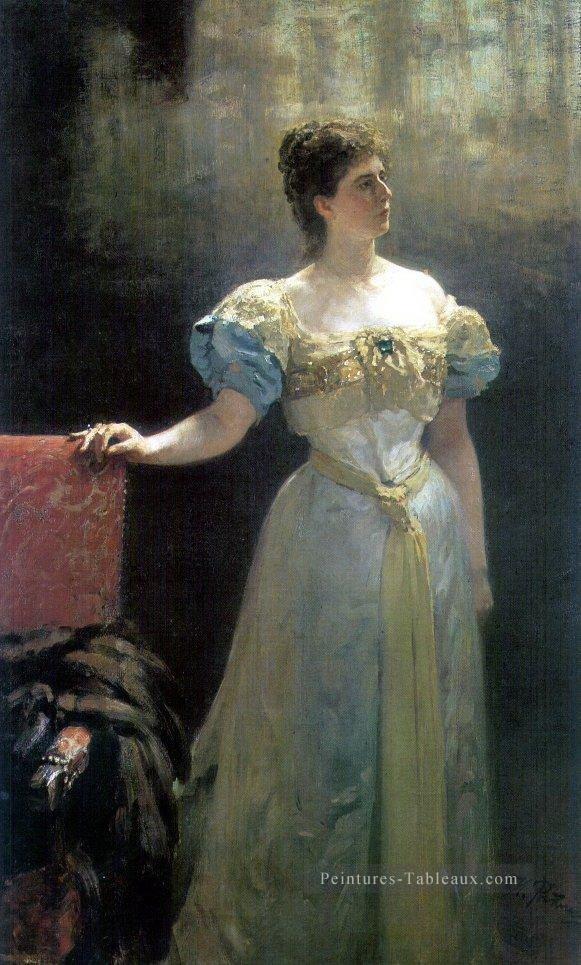 portrait de princesse maria klavdievna tenisheva 1896 Ilya Repin Peintures à l'huile